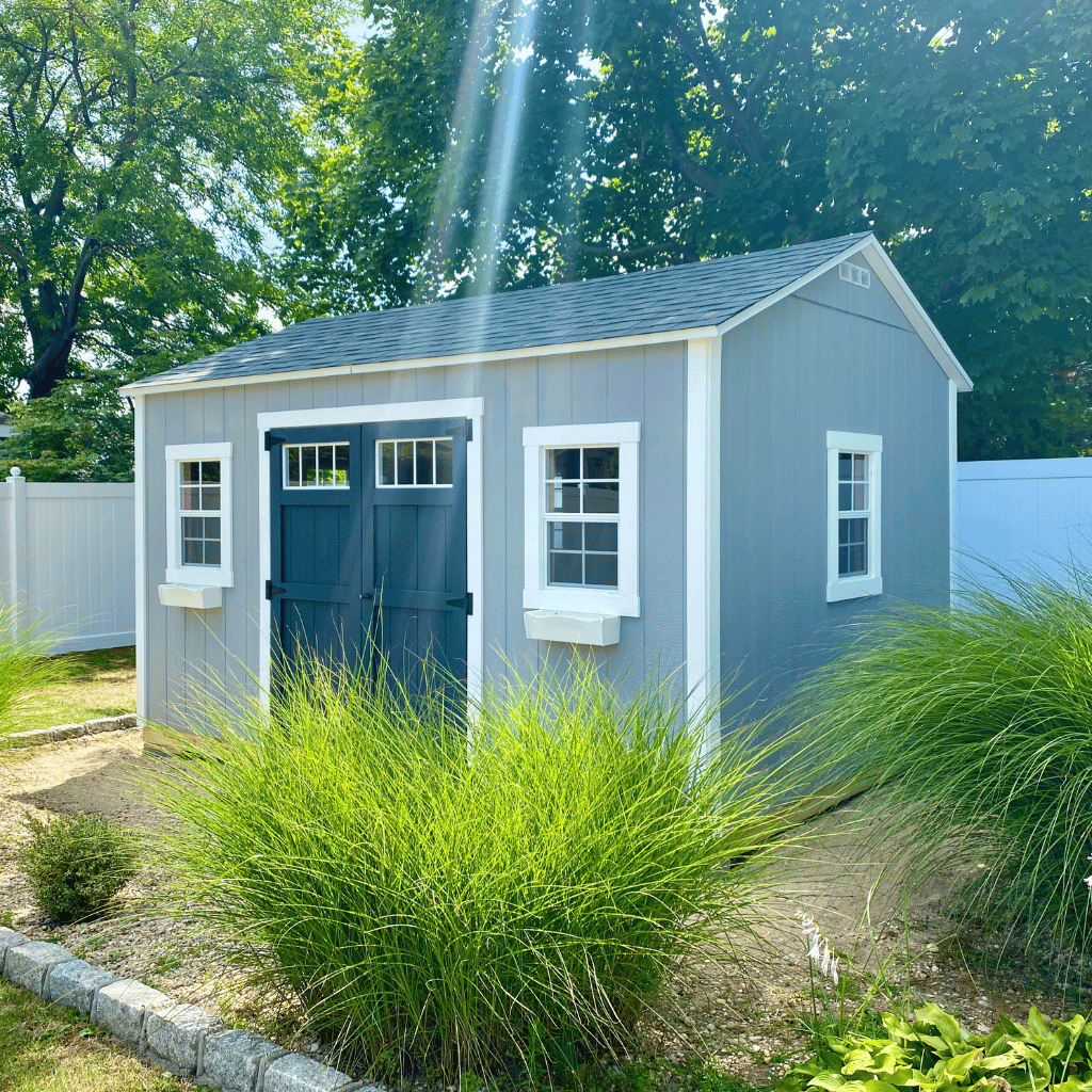 A shed with additional windows