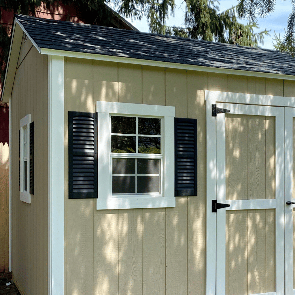 Shutters on a shed