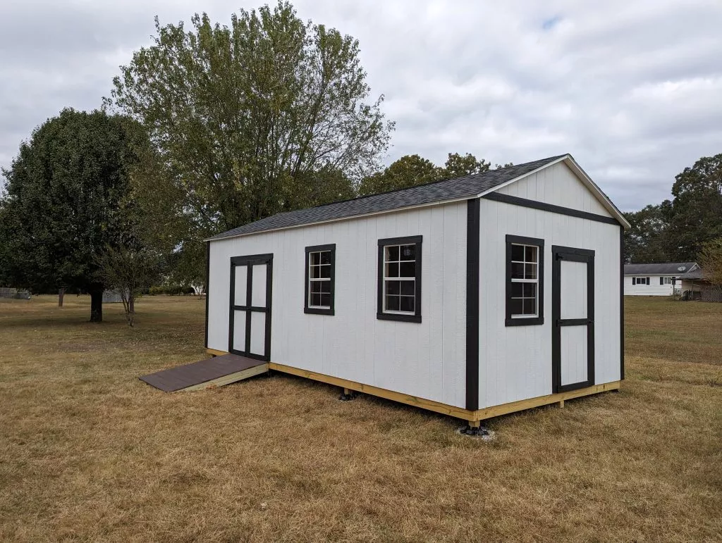 12x24 with 8 ft walls and larger windows